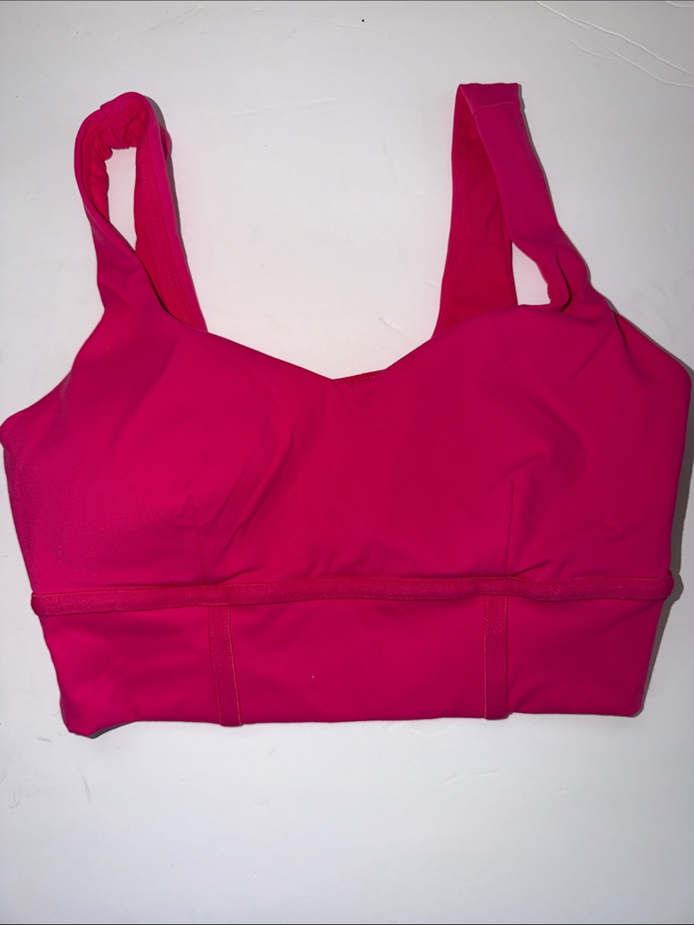 Women’s Hot Pink Longline Sports Bra